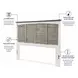 Island Haven Dapple Grey and Blanc King Headboard