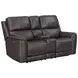 Eldridge Steamboat Brown Leather Zero Gravity Power Reclining Living Room Set with USB Charging