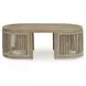 Moondance Beige Outdoor Rectangular Coffee Table