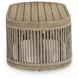 Moondance Beige Outdoor Rectangular Coffee Table