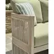 Moondance Beige and Green Performance Fabric 76" Outdoor Sofa