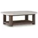 Angel Island Beige and Brown Rectangular Outdoor Occasional Table Set