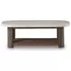 Angel Island Beige and Brown Rectangular Outdoor Occasional Table Set