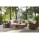 Angel Island Beige Performance Fabric Outdoor Modular Sectional