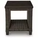Drakes Beach Dark Brown Square Outdoor End Table