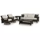 Drakes Beach Beige Performance Fabric 85" Outdoor Sofa with Cushion