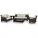 Drakes Beach Beige Performance Fabric 85" Outdoor Sofa with Cushion