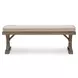 Revare Beach Beige 6-Piece Patio Dining Set with 4 Chairs and Bench
