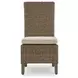 Carmel Bay Beige Side Chair with Cushion Set of 2
