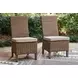 Carmel Bay Beige Side Chair with Cushion Set of 2