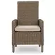 Carmel Bay Beige Arm Chair with Cushion Set of 2