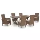 Revare Beach Beige 7-Piece Patio Dining Set with 6 Chairs