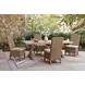 Revare Beach Beige 5-Piece Patio Dining Set with 4 Side Chairs
