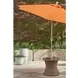 Revare Beach Beige Round Outdoor End Table