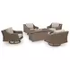 Carmel Bay Beige Swivel Lounge with Cushion