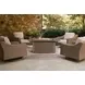 Revare Beach Beige 5-Piece Outdoor Fire Pit Set