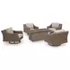 Carmel Bay Beige Swivel Lounge with Cushion