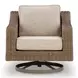 Revare Beach Beige 4-Piece Patio Conversation Set with Sofa, 2 Lounge Chairs and Coffee Table