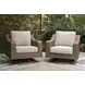 Carmel Bay Beige Swivel Lounge with Cushion