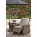 Carmel Bay Beige Outdoor Recliner