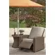 Carmel Bay Beige Outdoor Recliner