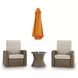Carmel Bay Beige Outdoor Recliner