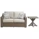 Revare Beach Beige Outdoor 58" Loveseat