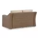 Revare Beach Beige 3-Piece Patio Conversation Set with Sofa and 2 Lounge Chairs