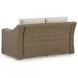 Revare Beach Beige Outdoor 58" Loveseat