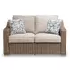 Revare Beach Beige 3-Piece Patio Conversation Set with Sofa, Loveseat and Lounge Chair