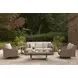 Revare Beach Beige 5-Piece Patio Conversation Set with Sofa, 2 Lounge Chairs, Coffee and End Tables