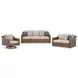 Revare Beach Beige 3-Piece Patio Conversation Set with Sofa and 2 Lounge Chairs