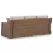 Revare Beach Beige 3-Piece Patio Conversation Set with Sofa, Loveseat and Lounge Chair