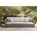 Carmel Bay Beige Performance Fabric 3 Piece Outdoor Modular Sectional