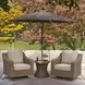 Revare Beach Beige Outdoor Swivel Lounge Chair Set of 2
