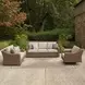 Revare Beach Beige 3-Piece Patio Conversation Set with Sofa and 2 Lounge Chairs