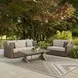 Revare Beach Beige 3-Piece Patio Conversation Set with Sofa, Loveseat and Lounge Chair