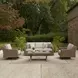 Revare Beach Beige 4-Piece Patio Conversation Set with Sofa, 2 Lounge Chairs and Coffee Table