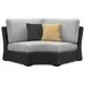 Beachcroft Light Gray 5 Piece Outdoor Sectional