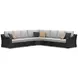 Beachcroft Light Gray 5 Piece Outdoor Sectional