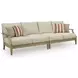 Clare View Beige Performance Fabric 5 Piece Outdoor Modular Sectional with Pillows