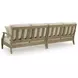 Clare View Beige Performance Fabric 5 Piece Outdoor Modular Sectional with Pillows