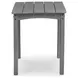 Lone View Bay Gray Rectangular Outdoor Occasional Table Set