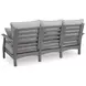 Lone View Bay Gray Performance Fabric Outdoor Living Room Set