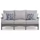 Lone View Bay Gray Performance Fabric Outdoor Living Room Set