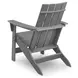 Lone View Bay Gray Outdoor Adirondack Chair