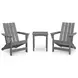 Lone View Bay Gray Outdoor Adirondack Chair