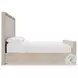 Prado Tawny King Upholstered Panel Bed