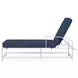 Bristol Spectrum Indigo 76" Outdoor Chaise with Self Welt