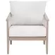 Pacific White Performance Fabric Outdoor Club Chair